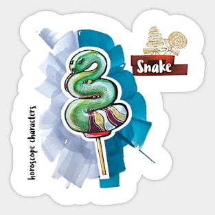 Snake horoscope Sticker